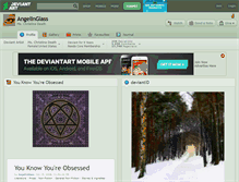 Tablet Screenshot of angelinglass.deviantart.com