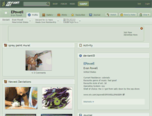 Tablet Screenshot of epowell.deviantart.com