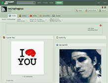 Tablet Screenshot of necrophagous.deviantart.com