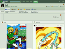 Tablet Screenshot of crell.deviantart.com