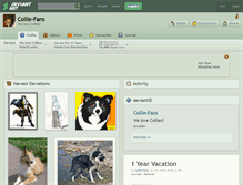 Tablet Screenshot of collie-fans.deviantart.com