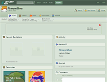 Tablet Screenshot of fineevesilver.deviantart.com