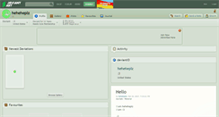 Desktop Screenshot of heheheplz.deviantart.com