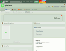 Tablet Screenshot of heheheplz.deviantart.com