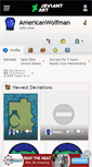 Mobile Screenshot of americanwolfman.deviantart.com