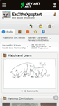 Mobile Screenshot of eatxthexpoptart.deviantart.com