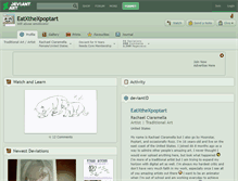 Tablet Screenshot of eatxthexpoptart.deviantart.com