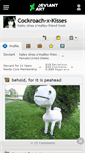 Mobile Screenshot of cockroach-x-kisses.deviantart.com