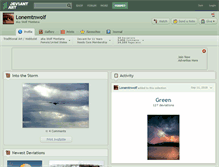 Tablet Screenshot of lonemtnwolf.deviantart.com