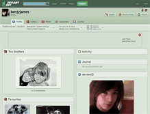 Tablet Screenshot of benjyjames.deviantart.com