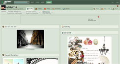 Desktop Screenshot of october-14.deviantart.com