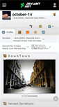 Mobile Screenshot of october-14.deviantart.com