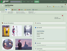 Tablet Screenshot of martinrebas.deviantart.com