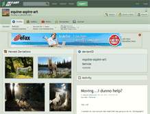 Tablet Screenshot of equine-aspire-art.deviantart.com