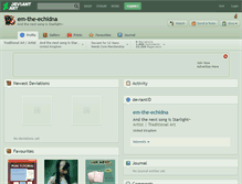 Tablet Screenshot of em-the-echidna.deviantart.com