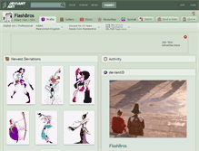 Tablet Screenshot of flashbros.deviantart.com