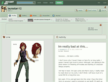 Tablet Screenshot of laurastarr12.deviantart.com