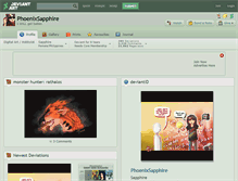 Tablet Screenshot of phoenixsapphire.deviantart.com