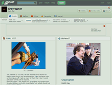Tablet Screenshot of greyroamer.deviantart.com