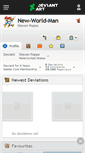 Mobile Screenshot of new-world-man.deviantart.com