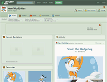 Tablet Screenshot of new-world-man.deviantart.com