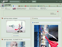 Tablet Screenshot of cyberlight.deviantart.com