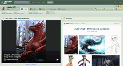 Desktop Screenshot of calebc123.deviantart.com