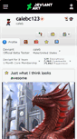 Mobile Screenshot of calebc123.deviantart.com