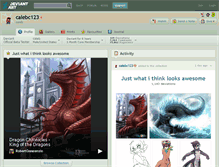 Tablet Screenshot of calebc123.deviantart.com