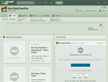 Tablet Screenshot of ninetailschaosfox.deviantart.com