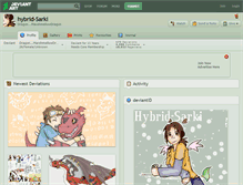 Tablet Screenshot of hybrid-sarki.deviantart.com