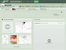 Tablet Screenshot of goryousin.deviantart.com