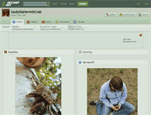 Tablet Screenshot of godzillahermitcrab.deviantart.com