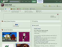 Tablet Screenshot of doom-wolf.deviantart.com