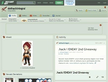 Tablet Screenshot of dothackintegral.deviantart.com
