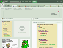Tablet Screenshot of juracan.deviantart.com
