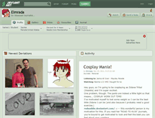Tablet Screenshot of elmrada.deviantart.com