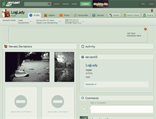 Tablet Screenshot of loglady.deviantart.com