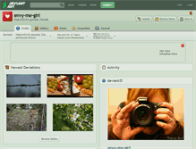 Tablet Screenshot of envy-me-girl.deviantart.com