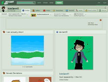 Tablet Screenshot of iceclaw41.deviantart.com