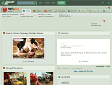 Tablet Screenshot of halfy.deviantart.com