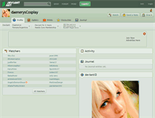 Tablet Screenshot of daeneryscosplay.deviantart.com