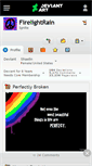 Mobile Screenshot of firelightrain.deviantart.com