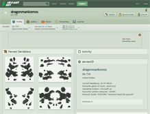Tablet Screenshot of dragonmankomos.deviantart.com