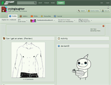 Tablet Screenshot of cryinglaughter.deviantart.com