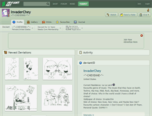 Tablet Screenshot of invaderchey.deviantart.com