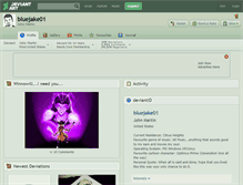Tablet Screenshot of bluejake01.deviantart.com