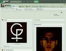 Tablet Screenshot of gefiction.deviantart.com