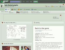 Tablet Screenshot of kats-thelastvampire.deviantart.com