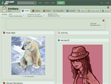 Tablet Screenshot of kimikana.deviantart.com